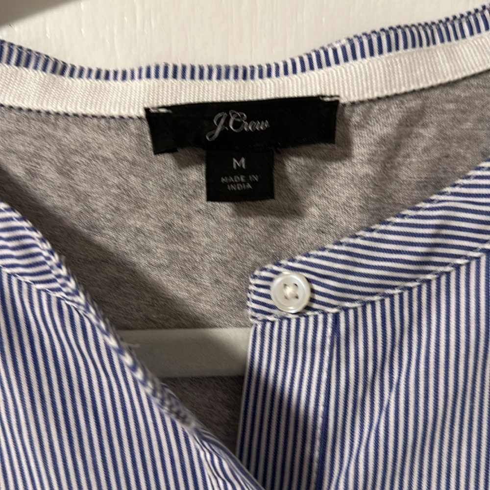 J Crew Striped Shell/Tank - Picture 2 of 5